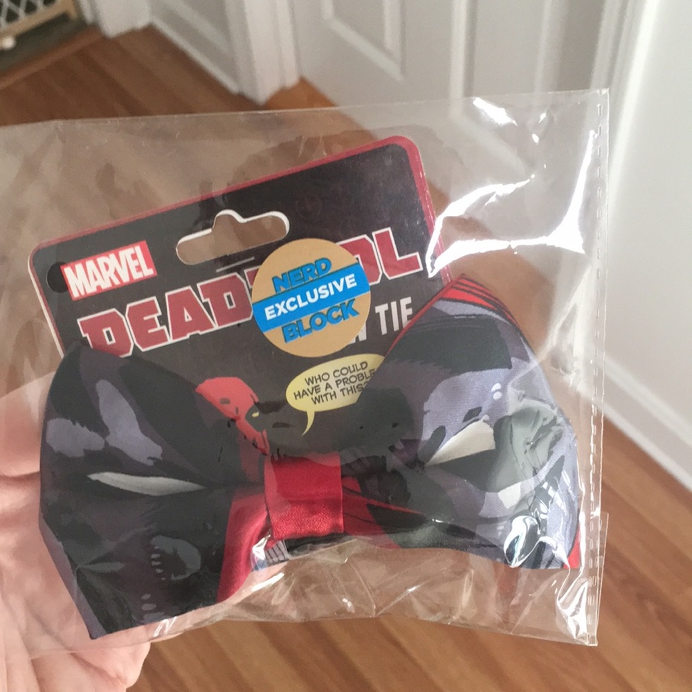 Nerd Block limited edition Deadpool tie